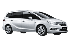 Vauxhall Zafira 5 plus 2 minibus hire in Blackburn